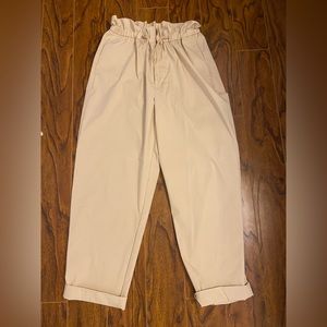 Gap paper bag pants, wmns tall size large